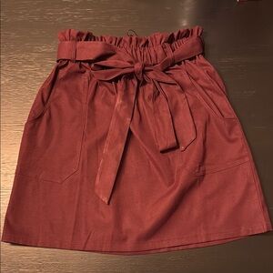Burgundy Women's Skirt